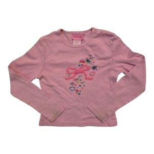 Vintage Y2k Zana-Di Embroidered Flowers Long Sleeved Shirt